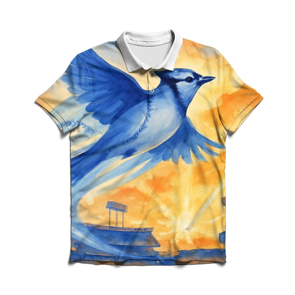 Dove Over Dodger Field personalized polo shirts