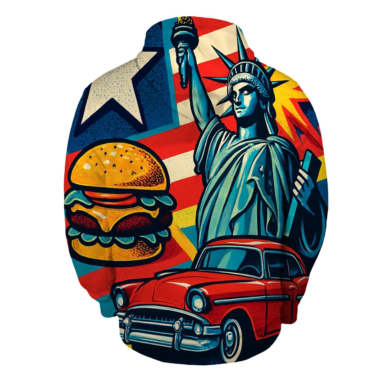 Pop Americana Collage hoodies fashion