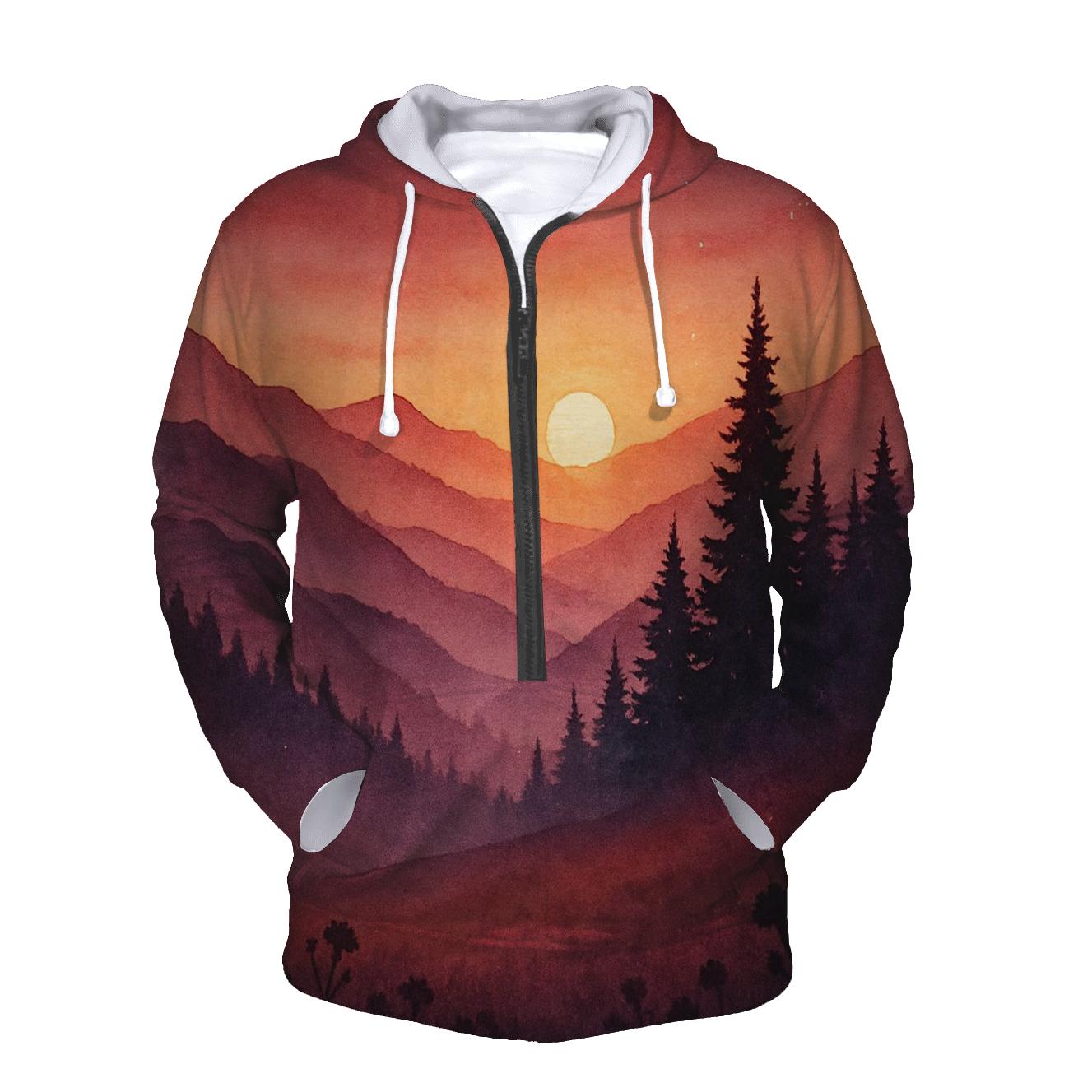 Maroon Dusk Overlook hoodie trends