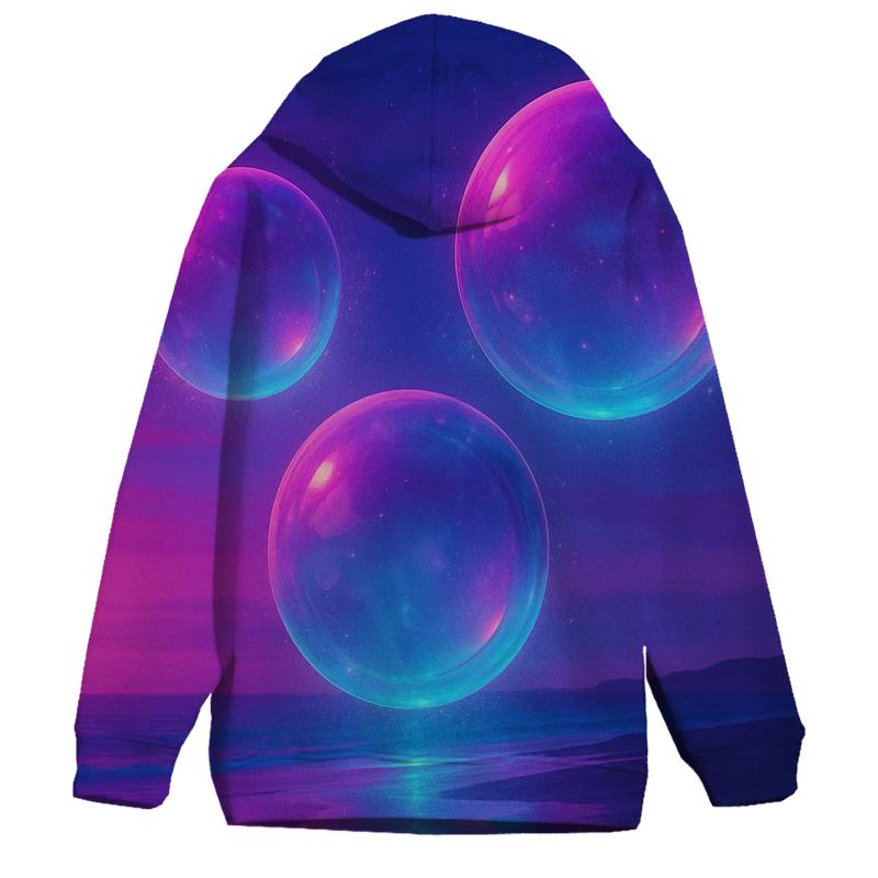 Vaporwave Coral Spheres premium hoodies