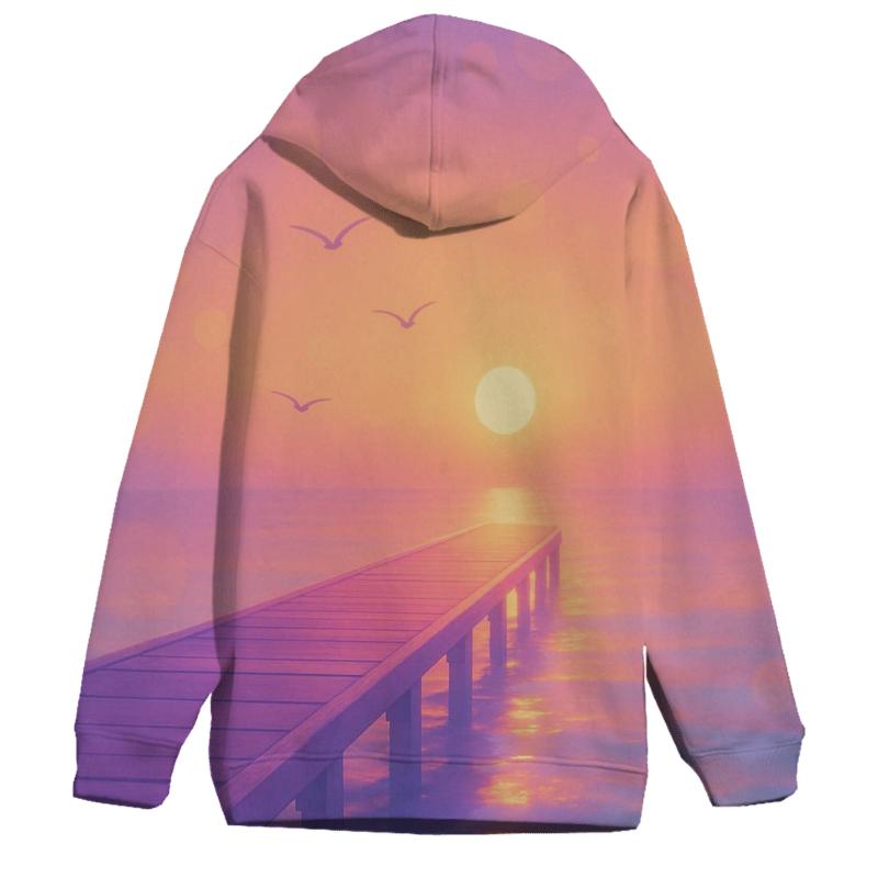 Lavender Pier Reverie premium hoodies