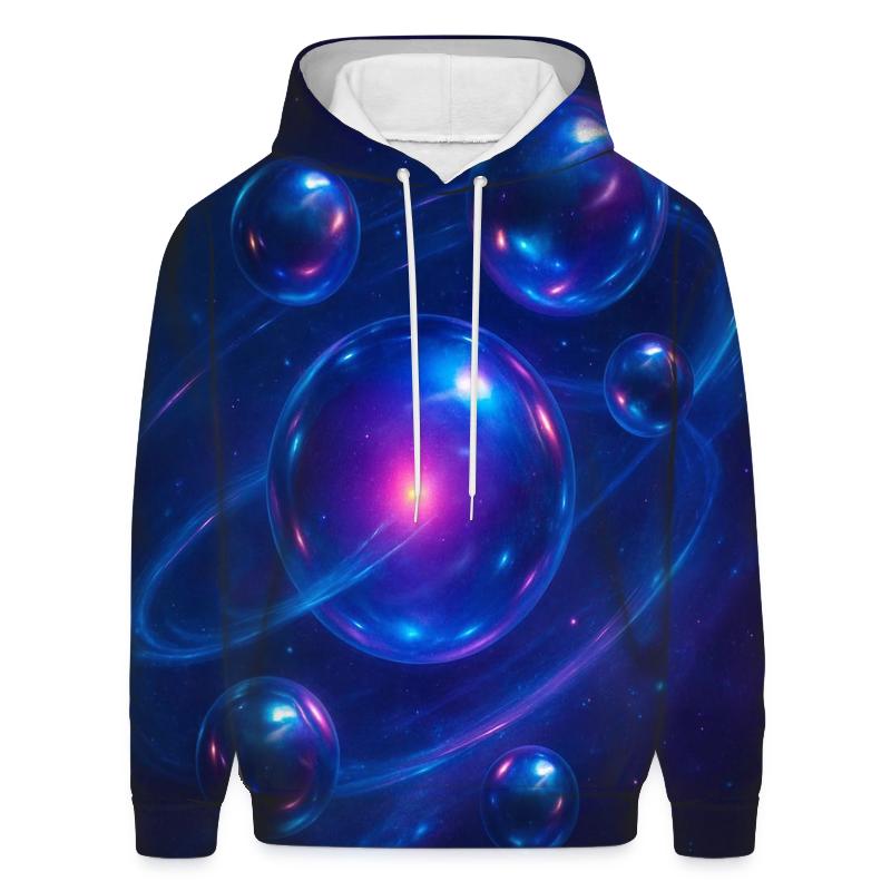 Neon Drift Orbit graphic hoodies