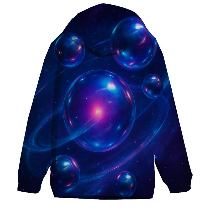 Neon Drift Orbit graphic hoodies