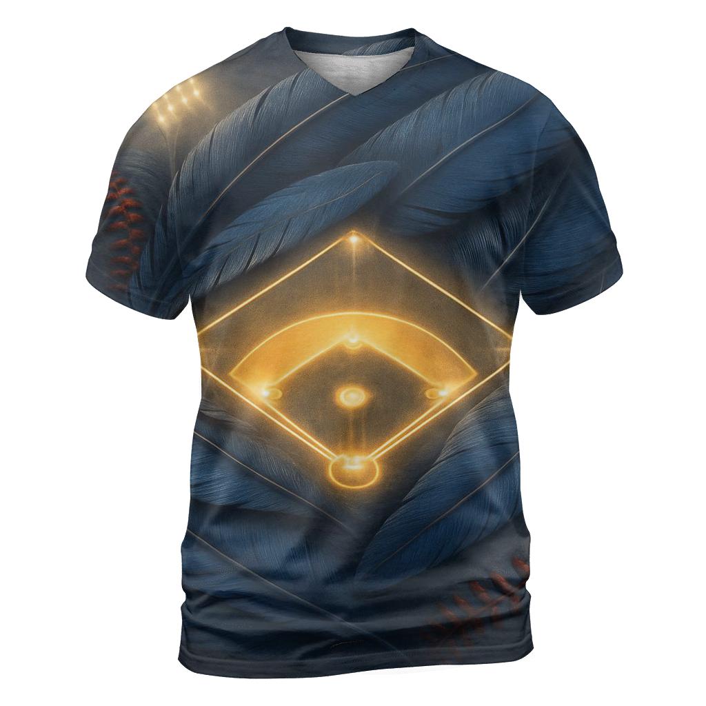 Feathered Diamond With Blue Jays custom all-over print shirts