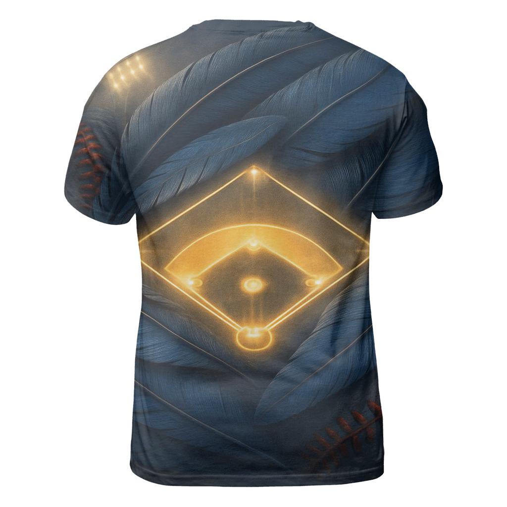 Feathered Diamond With Blue Jays custom all-over print shirts