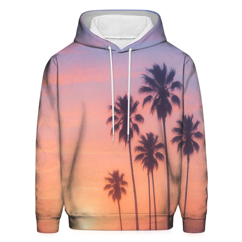 Peach Skyline Lullaby zip-up hoodies