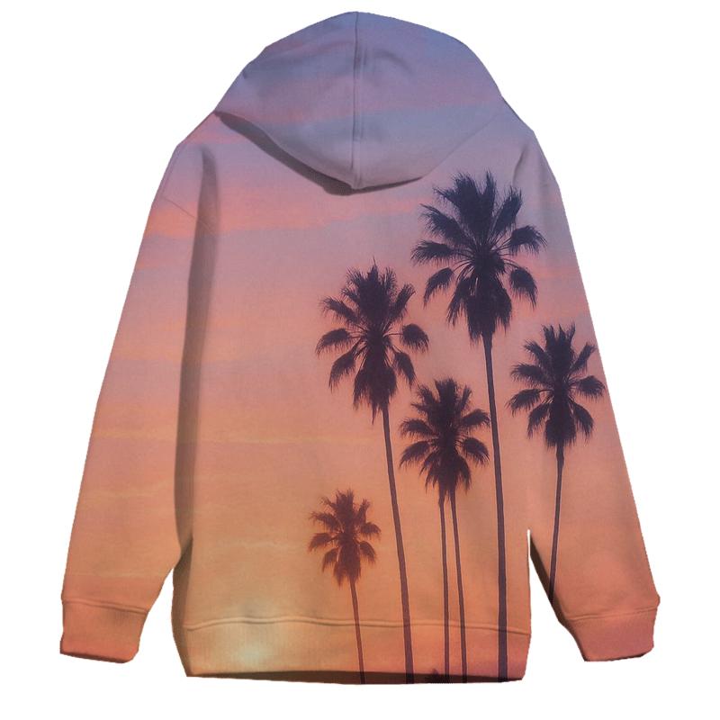 Peach Skyline Lullaby zip-up hoodies