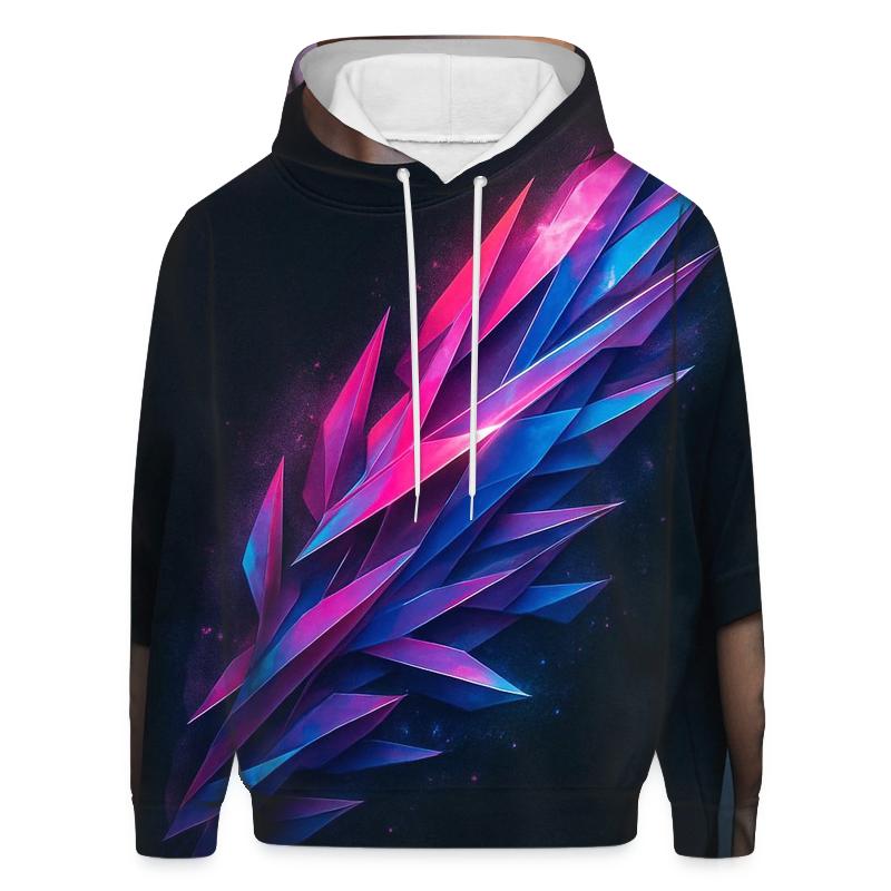 Electric Coral Cascade pullover hoodies