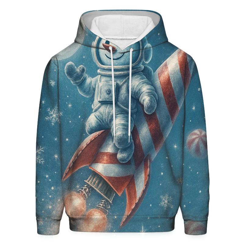 Snowman Astronaut Launch pullover hoodies