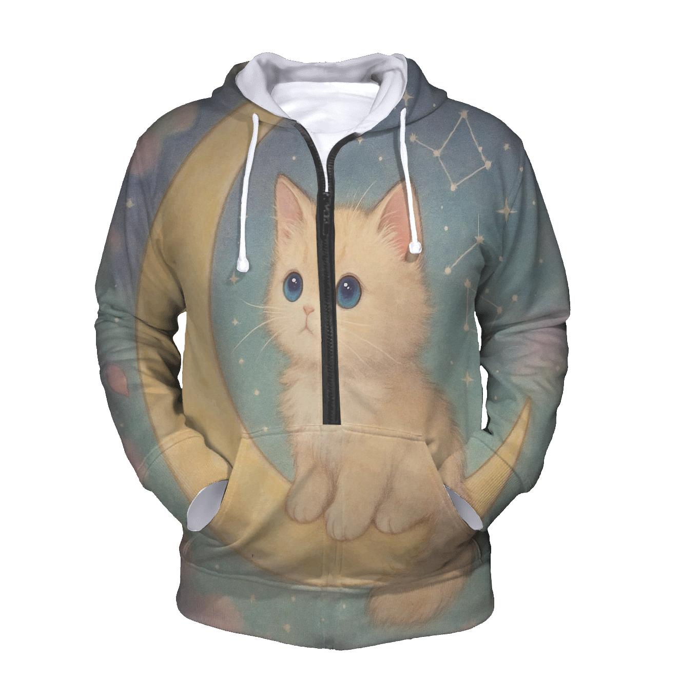 Moonlight Purr Sonata zip-up hoodies