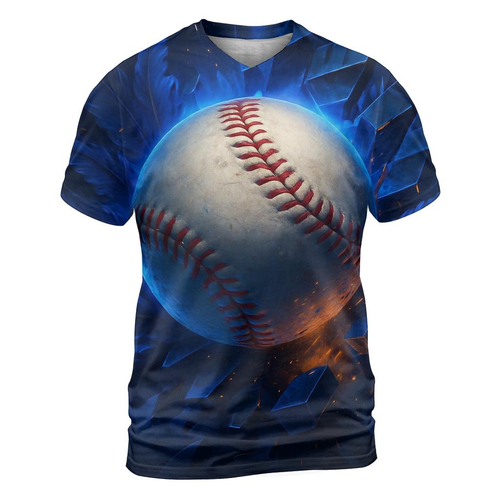 Home Run Blue Jays Momentum artistic all-over print tops