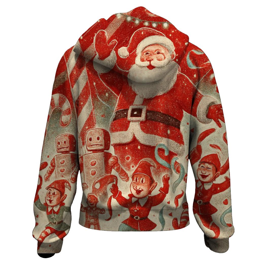 Santas Candy Workshop Parade graphic hoodies