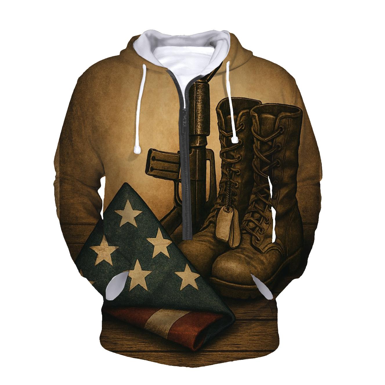 Folded Honor Still Life printed hoodies