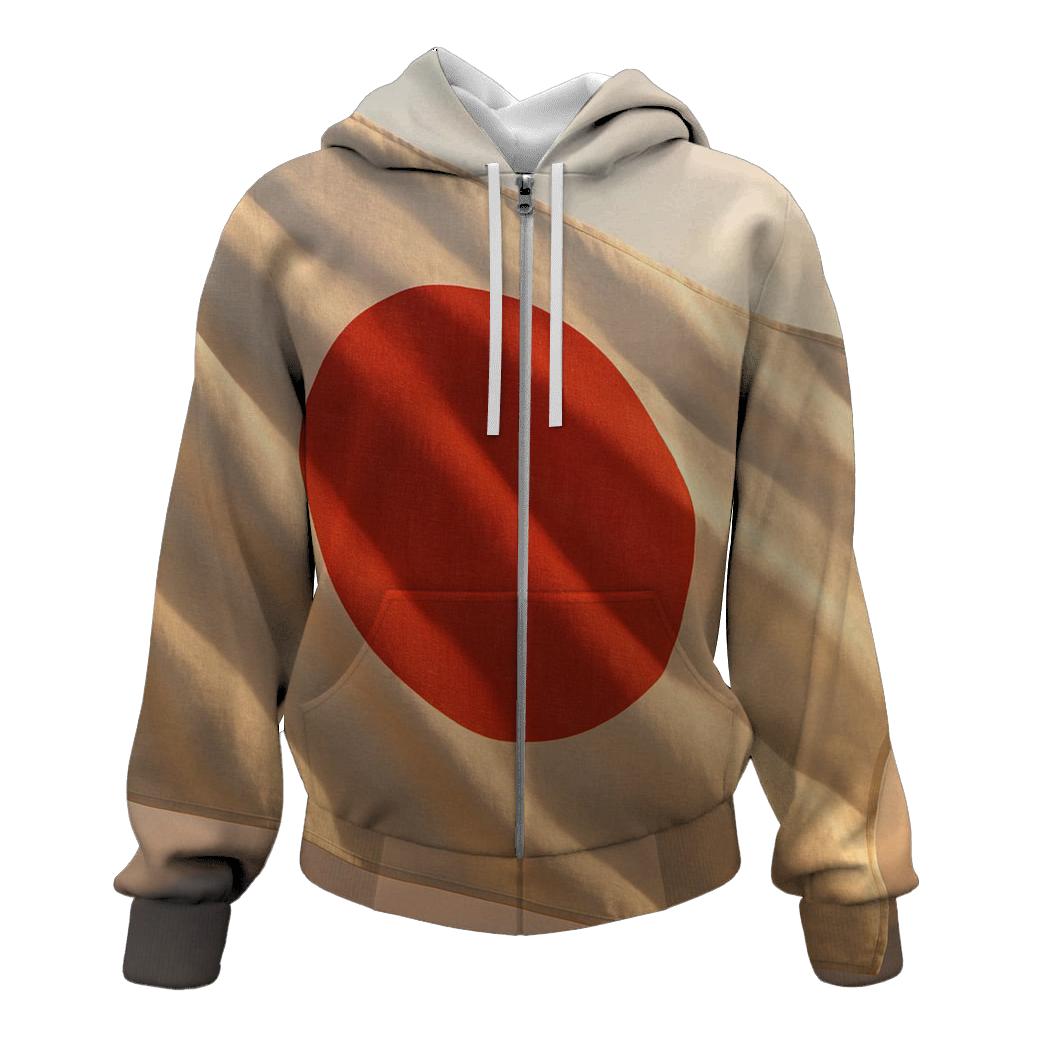 Rising Sun Silk zip-up hoodies