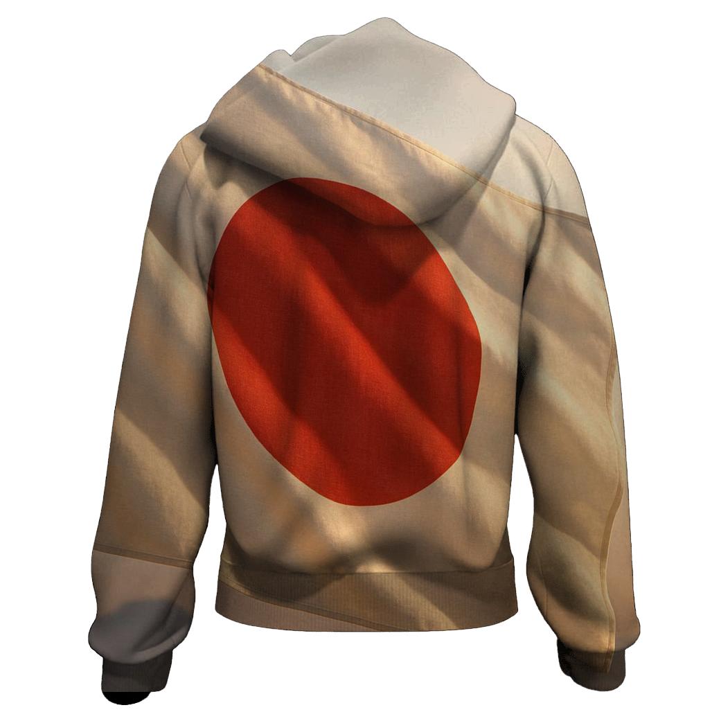 Rising Sun Silk zip-up hoodies