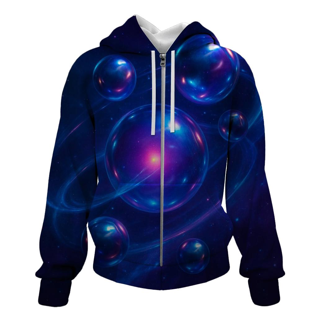 Neon Drift Orbit printed hoodies