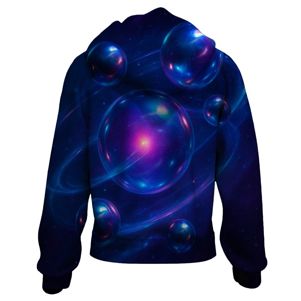 Neon Drift Orbit printed hoodies