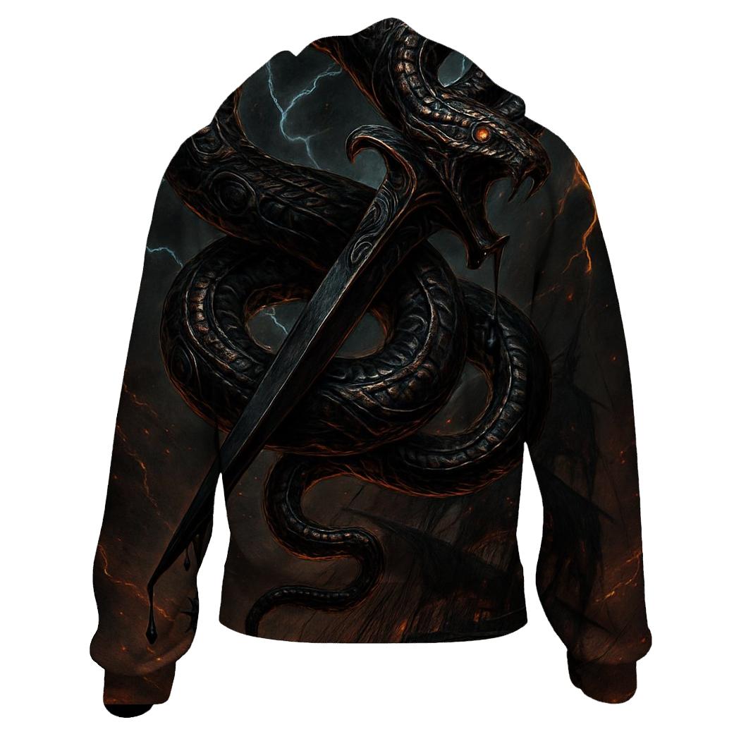 Serpent Dagger Of The Funeral Fleet zip-up hoodies