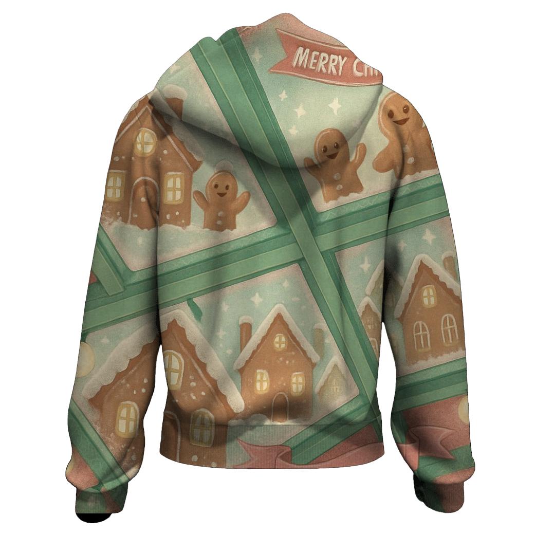 Gingerbread Skylight Fair printed hoodies