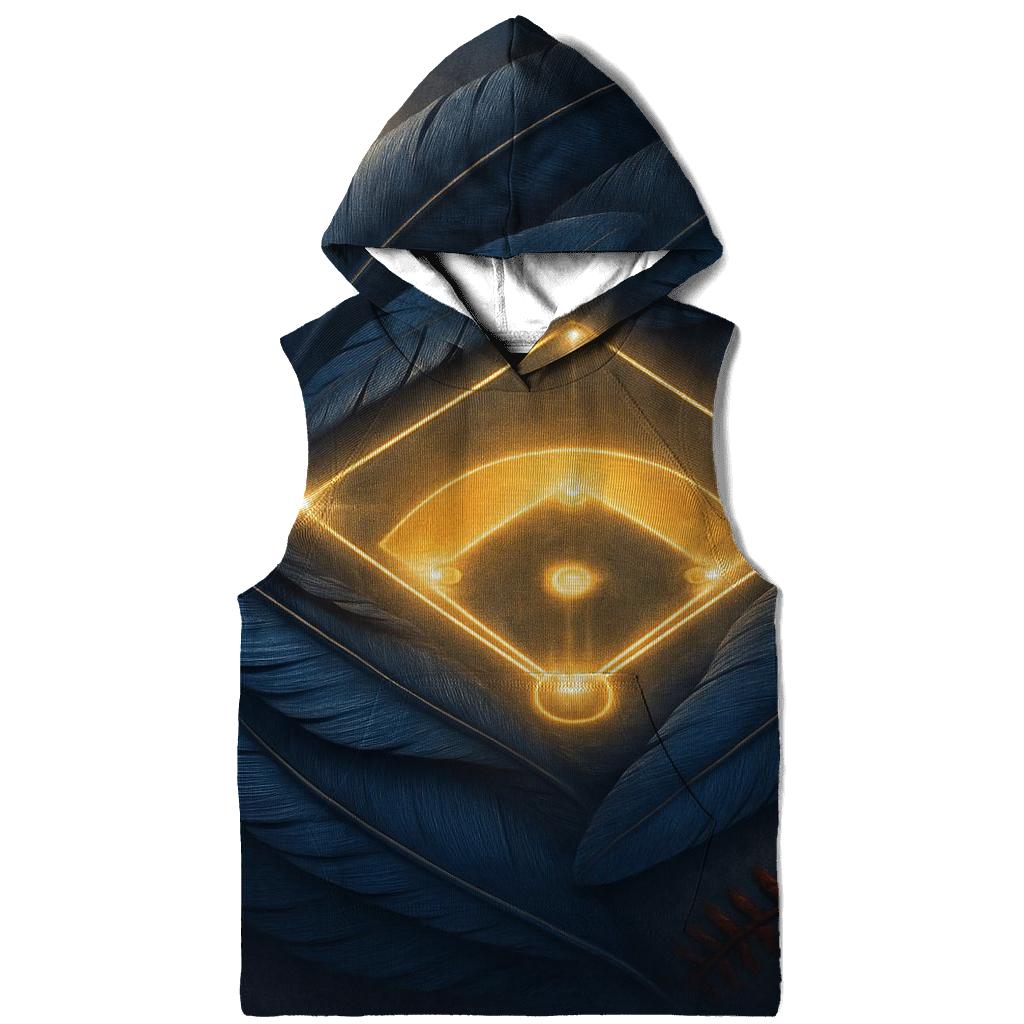 Feathered Diamond With Blue Jays graphic hoodies