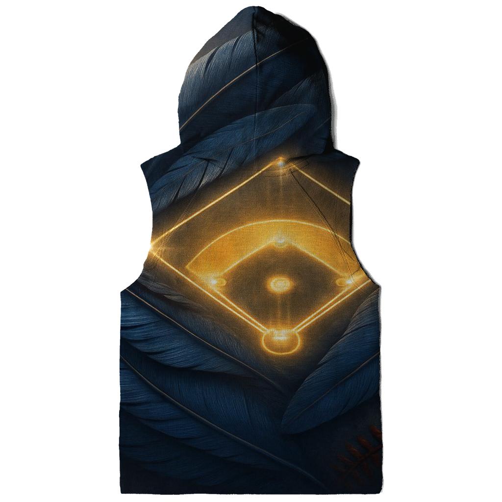 Feathered Diamond With Blue Jays graphic hoodies