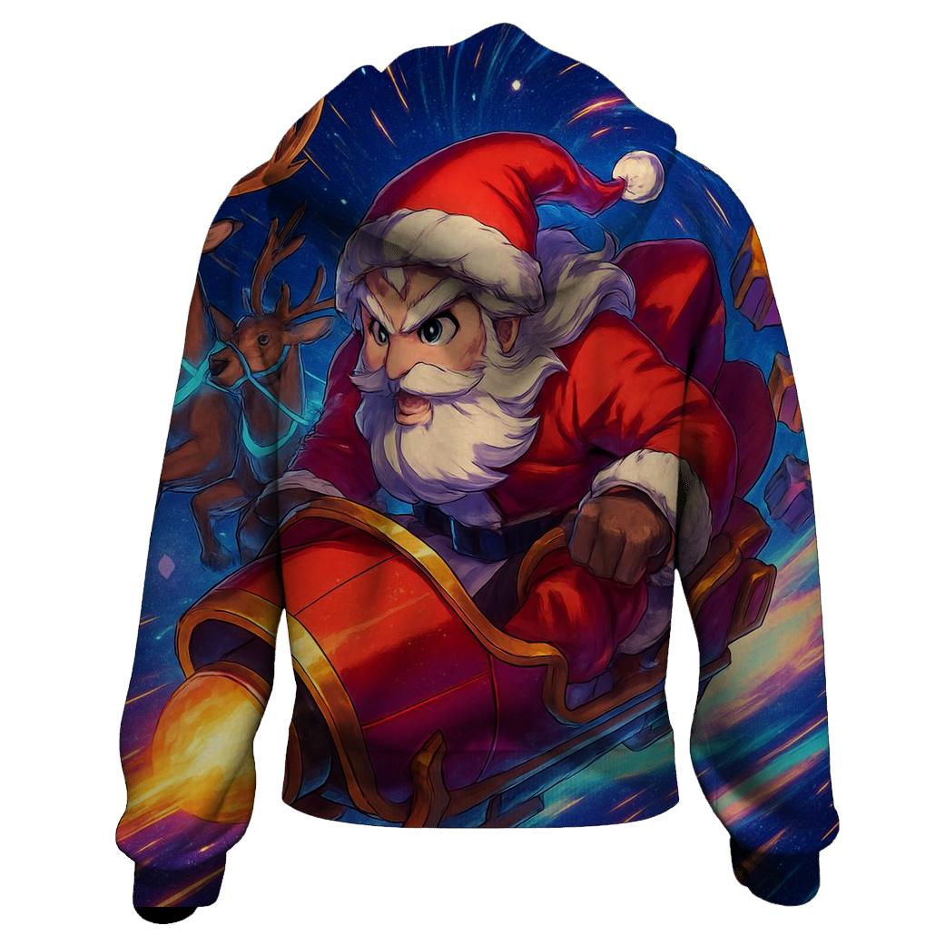 Cosmic Sleigh Race custom hoodies