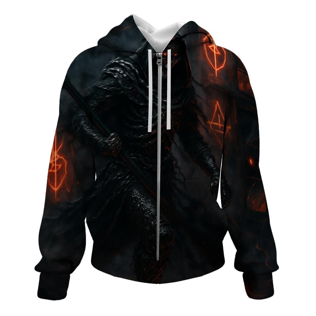 Requiem For The Iron Reaper zip-up hoodies