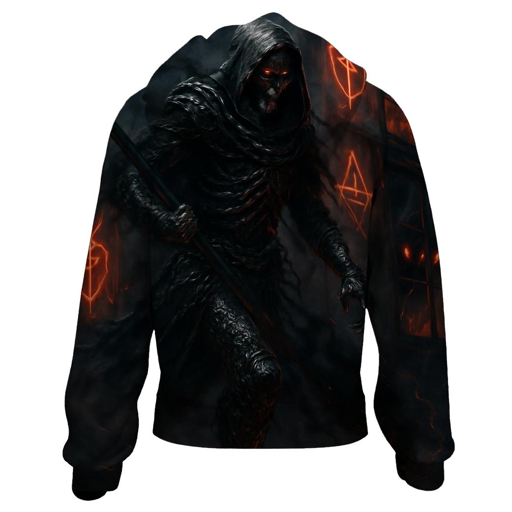 Requiem For The Iron Reaper zip-up hoodies