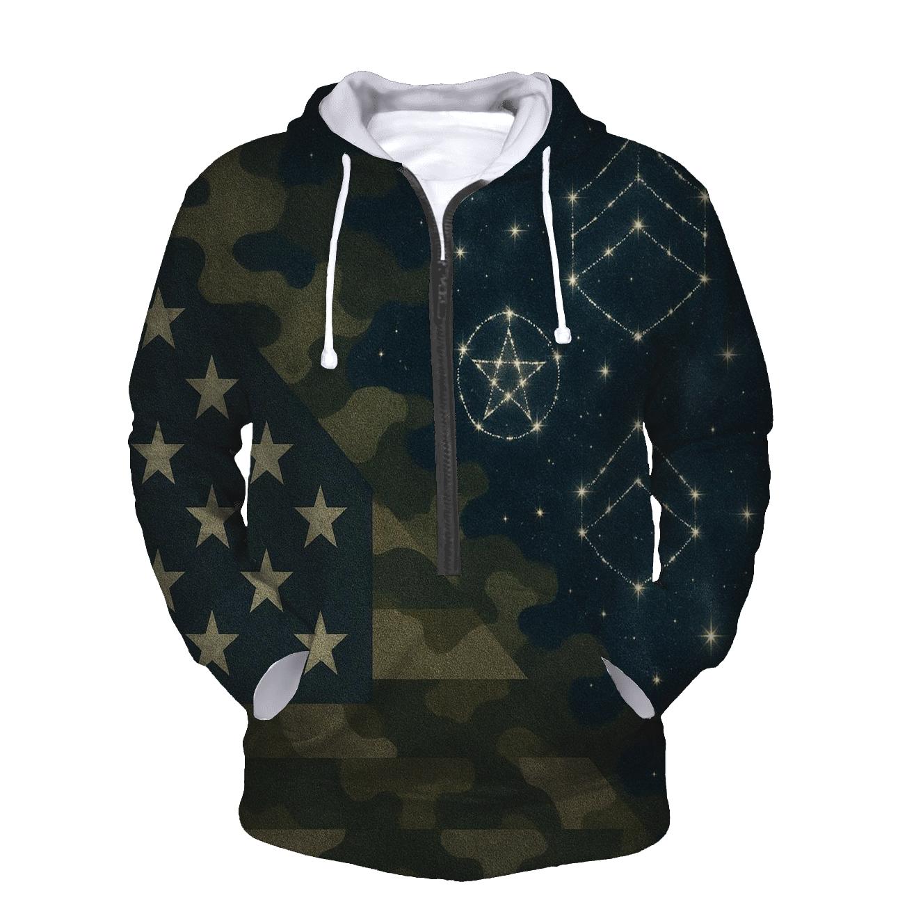Camouflage Constellation heavyweight hoodies