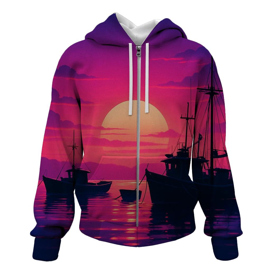 Violet Harbor Echoes embroidered hoodies