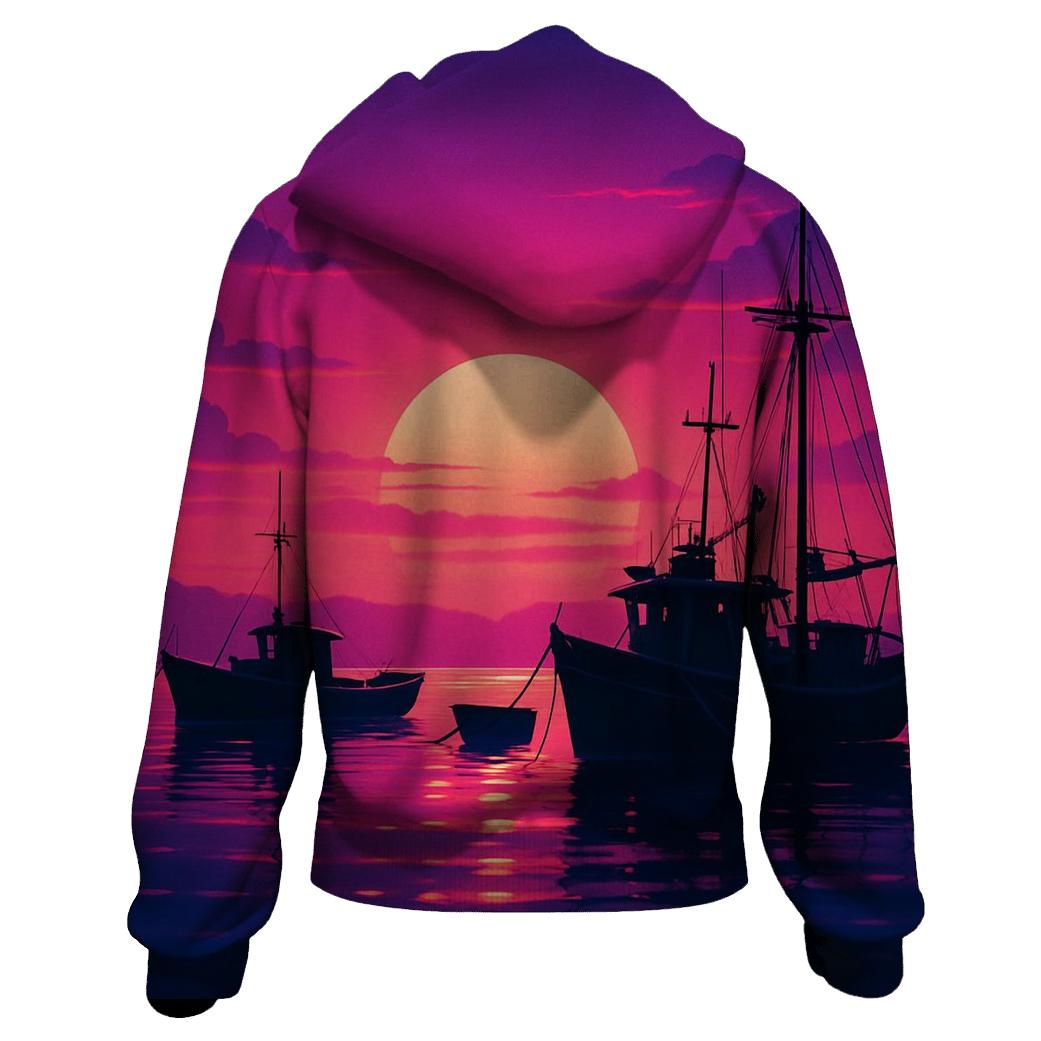 Violet Harbor Echoes embroidered hoodies