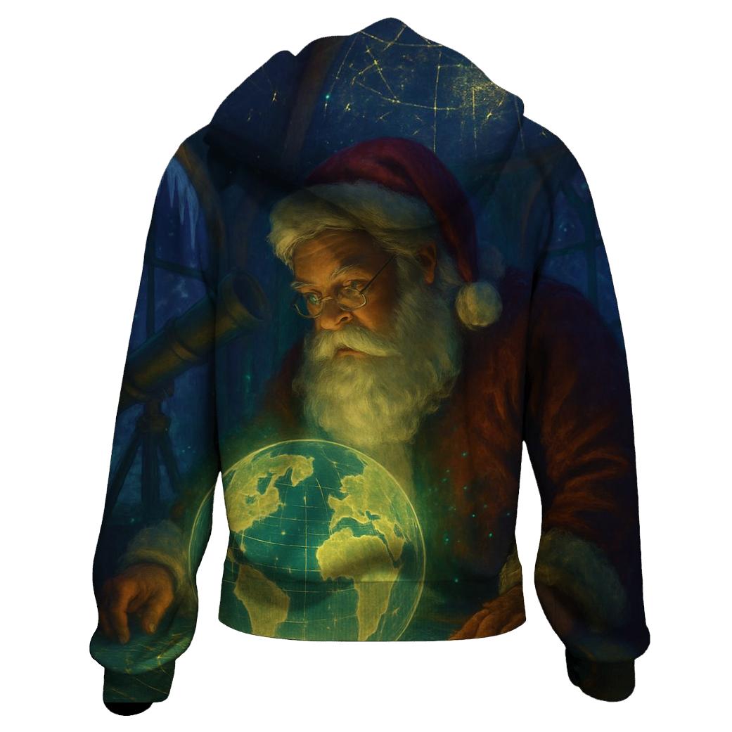 Midnight Mapmaker Santa premium hoodies