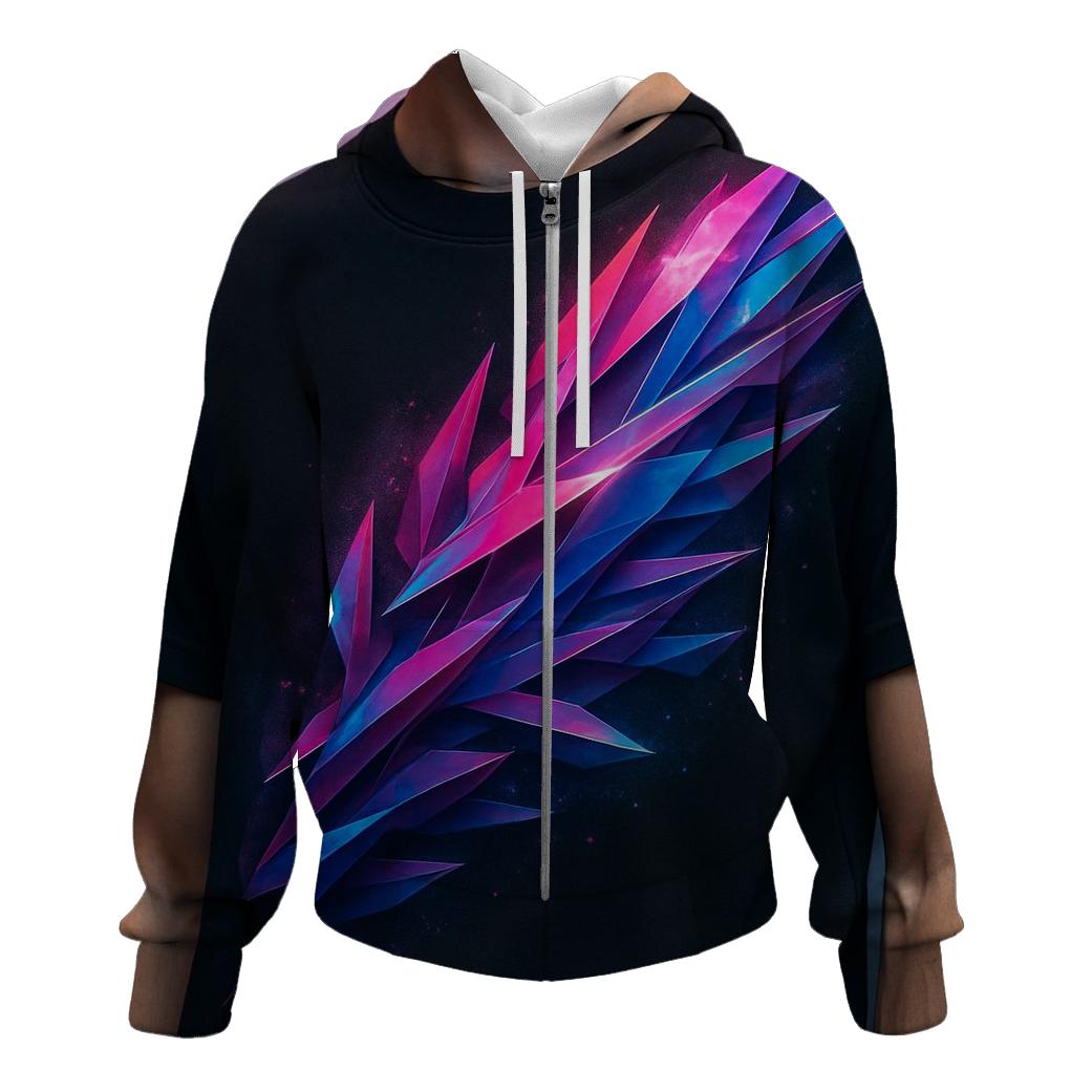 Electric Coral Cascade premium hoodies