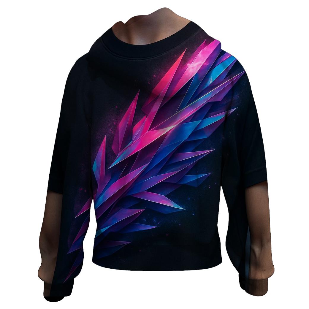 Electric Coral Cascade premium hoodies