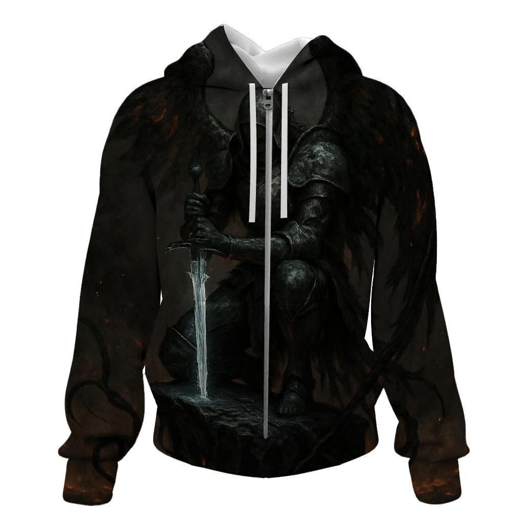 Fallen Knight Of The Ashen Rift graphic hoodies