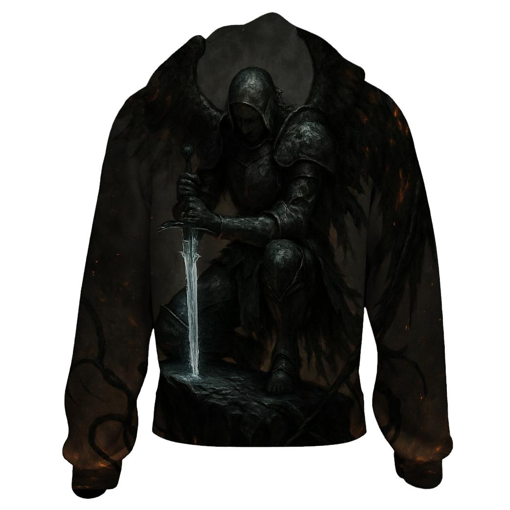 Fallen Knight Of The Ashen Rift graphic hoodies