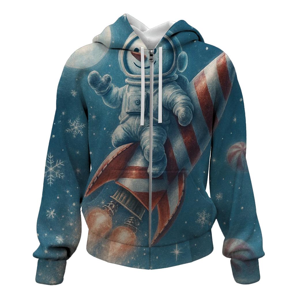 Snowman Astronaut Launch hoodie designs