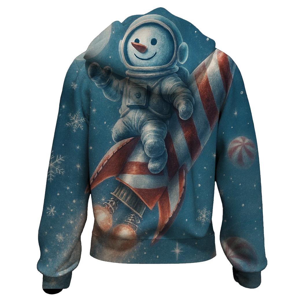 Snowman Astronaut Launch hoodie designs