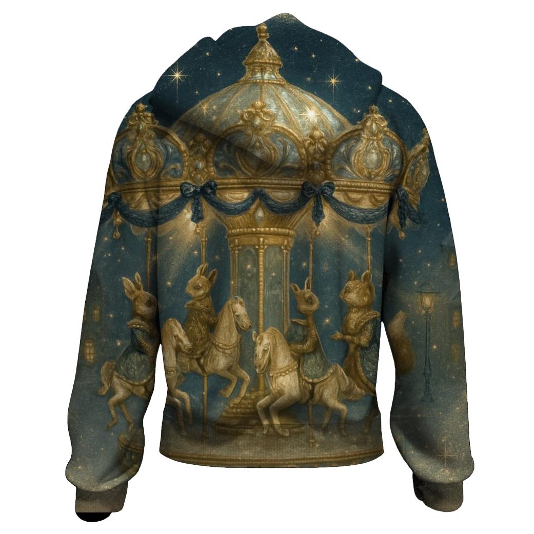 Victorian Ornament Carousel lightweight hoodies