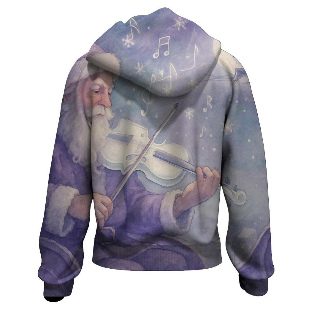 Starlit Sleigh Serenade embroidered hoodies