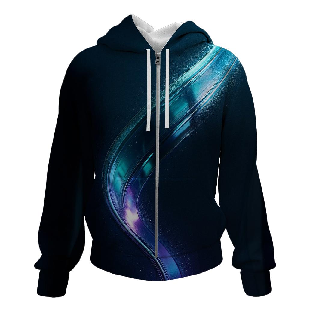 Chromatic Pulse Ribbon hoodies fashion