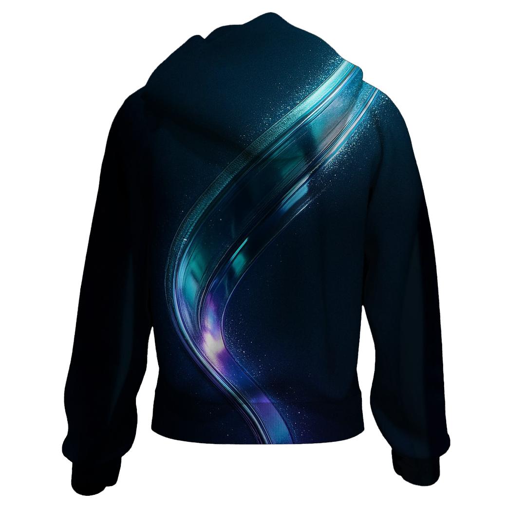 Chromatic Pulse Ribbon hoodies fashion