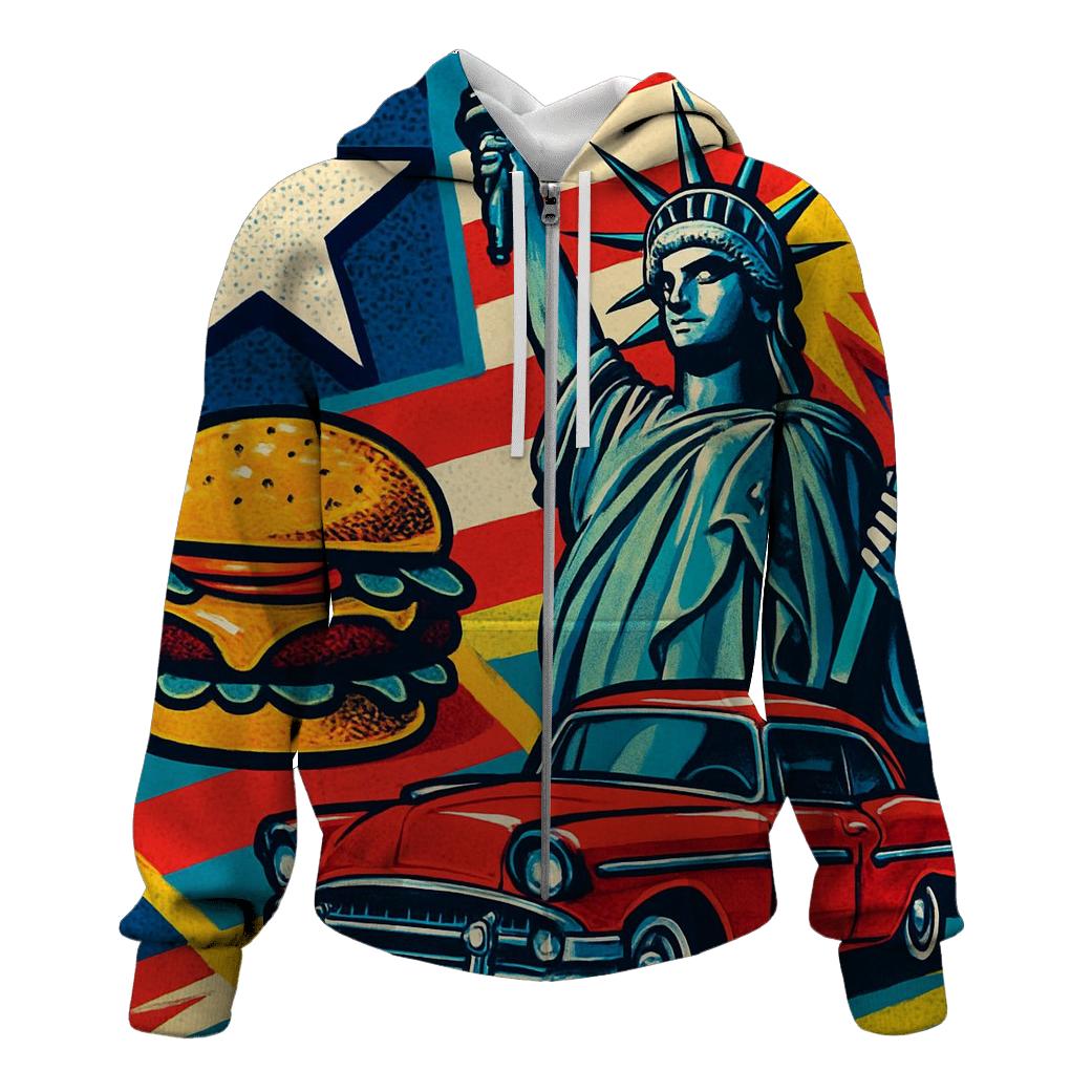 Pop Americana Collage hoodies fashion