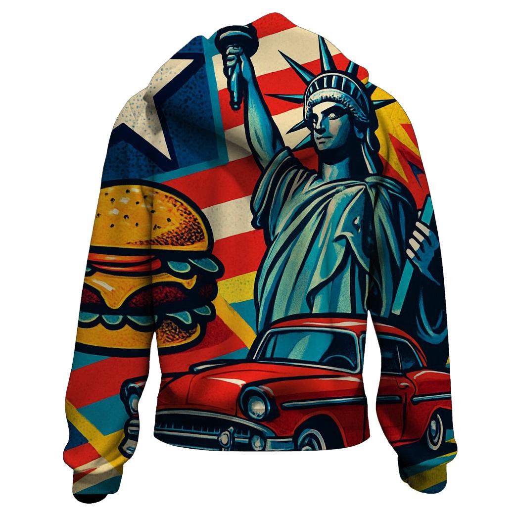 Pop Americana Collage hoodies fashion