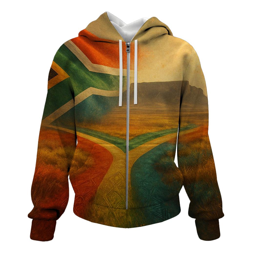 Rainbow Plateau printed hoodies