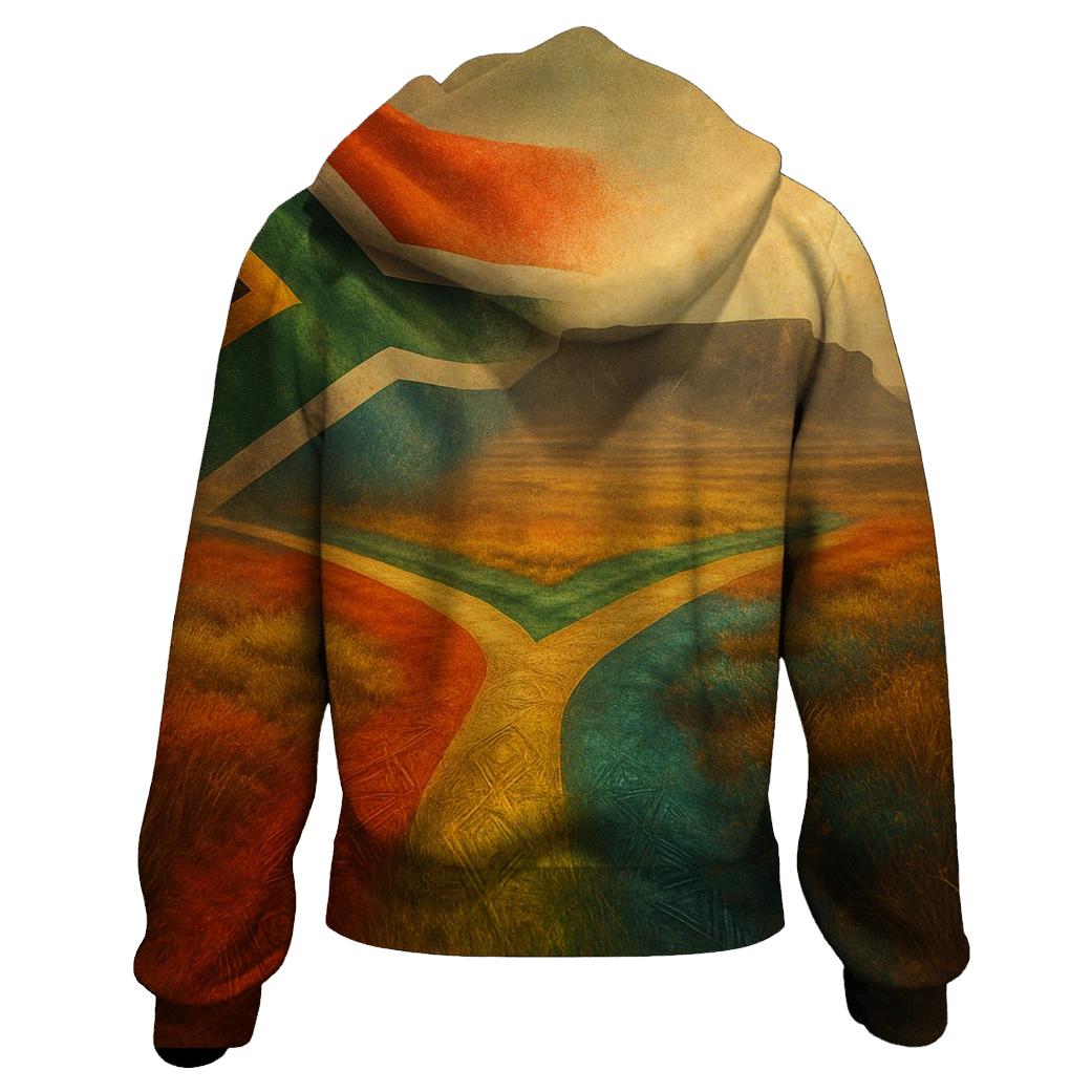 Rainbow Plateau printed hoodies