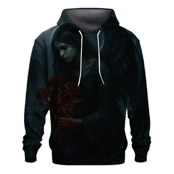 Harbinger Of Obsidian Roses embroidered hoodies