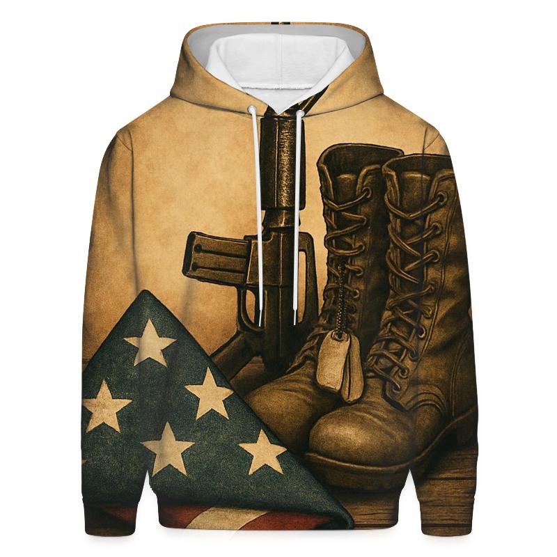 Folded Honor Still Life embroidered hoodies