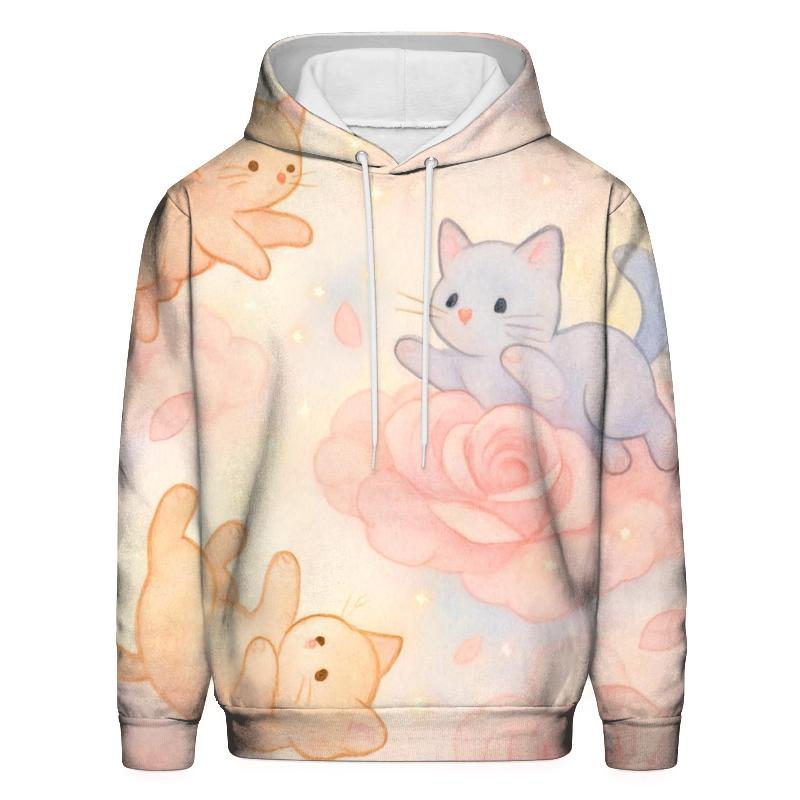 Petal Cloud Kittens designer hoodies