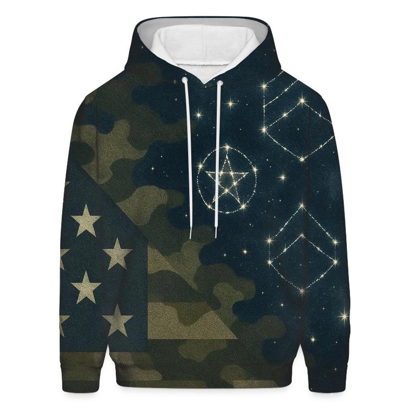 Camouflage Constellation lightweight hoodies